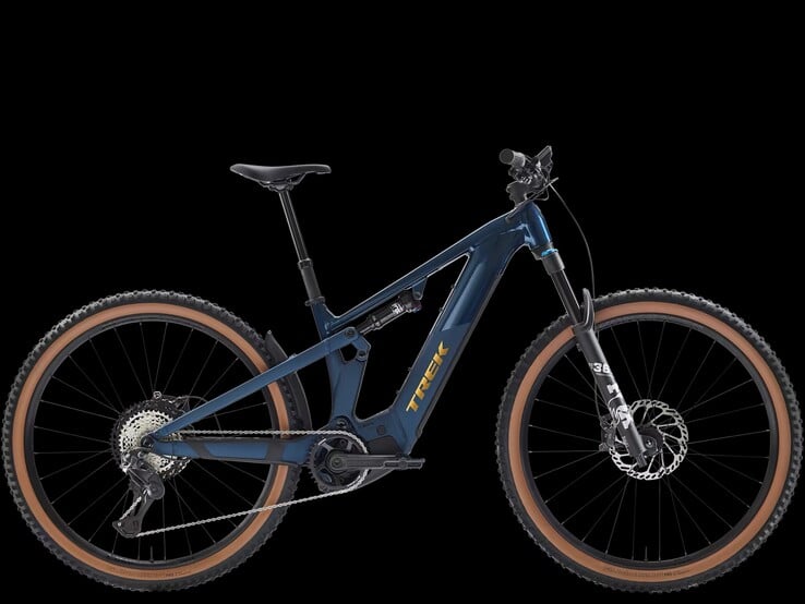 Trek Powerfly+ FS 8 Gen 4 в расцветке blue sage