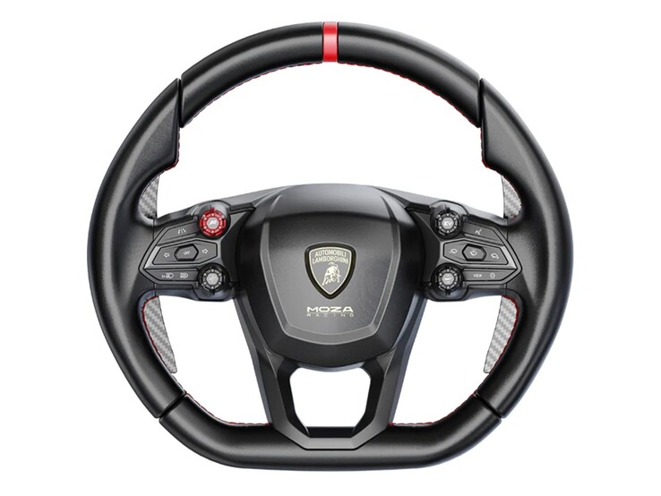 Рулевое колесо реплики Lamborghini Revuelto. (Иллюстрация: Moza)