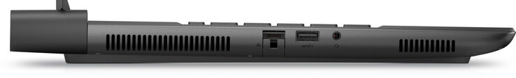Левая сторона: гигабитный Ethernet, USB 3.2 Gen 1 (USB-A), аудио разъем