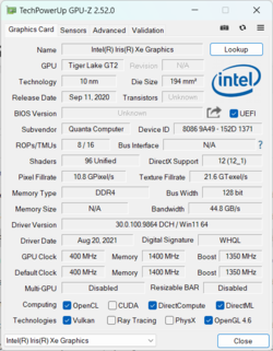 Intel Xe Graphics G7 (80 блоков)