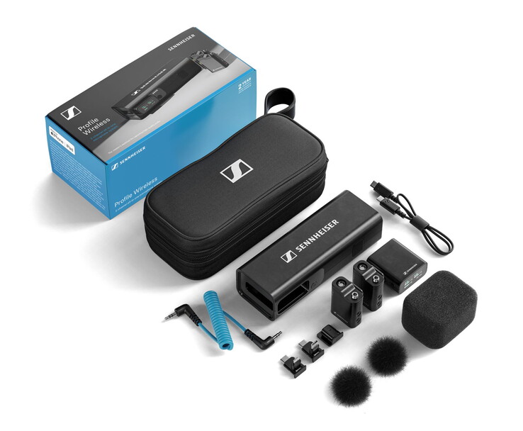 Беспроводная гарнитура Profile Wireless и все, что к ней прилагается. (Источник: Sennheiser)