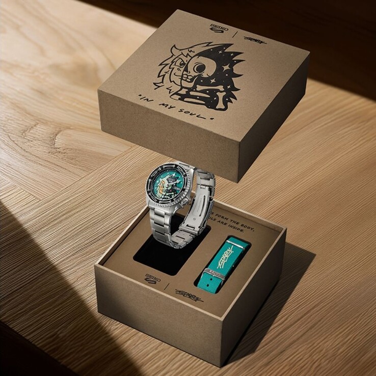 Совместные часы Seiko 5 Sports x Poorboy SRPM17K. (Источник изображения: Seiko через Q-P Magazine)