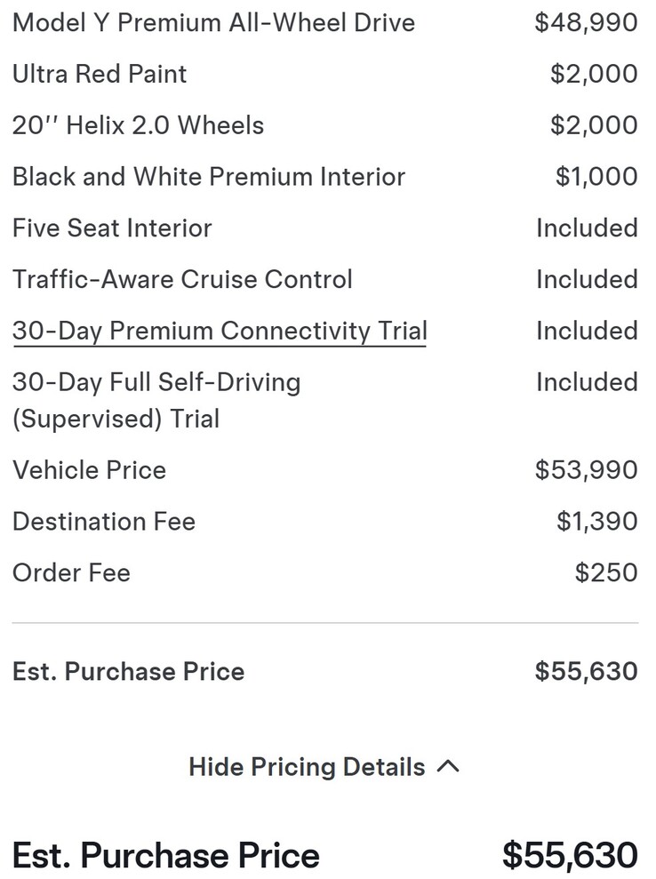 Список бесплатных опций Tesla Model Y стал короче после удаления функции Autopilot.