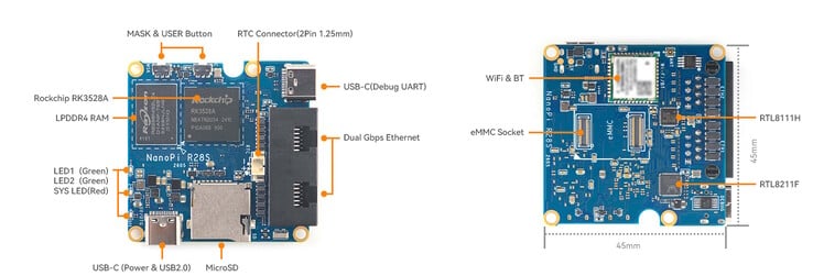 Имеется слот для карт microSD, но отсутствует разъём GPIO