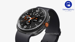 Неофициальный рендер Galaxy Watch8 Classic с вращающимся безелем (Источник изображения: OnLeaks & SammyGuru)
