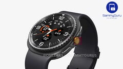 Неофициальный рендер Galaxy Watch8 Classic с вращающимся безелем (Источник изображения: OnLeaks &amp;amp; SammyGuru)