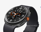 Неофициальный рендер Galaxy Watch8 Classic с вращающимся безелем (Источник изображения: OnLeaks &amp; SammyGuru)