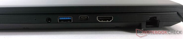 Правая сторона: Ethernet, HDMI, USB 3.2 Gen 1 Type-C, USB 3.2 Gen 1 Type-A, аудио разъем