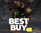 Самус из Metroid Prime 4: Beyond показана с логотипом Best Buy (Источник изображения: Nintendo of America, Best Buy с правкой)