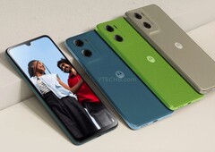 Ожидается, что Moto G06 будет выпущен как минимум в четырех цветах. (Источник изображения: Ytechb)