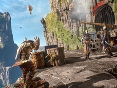 Изображение, на котором изображены Стикс и враги в игре «Styx: Shards of Darkness», которая сейчас доступна на Steam со скидкой 93%.