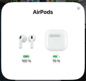 Когда чехол открывается, на iPhone появляется всплывающее окно.