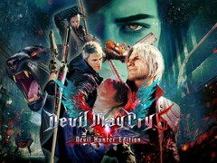 Официальный рекламный постер к игре «Devil May Cry 5: Devil Hunter Edition» от Capcom.