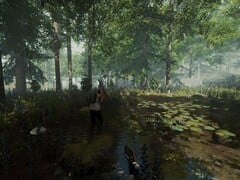 Изображение, на котором запечатлена обстановка в игре «The Forest».
