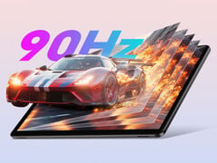 Планшет P50T 2026 стоит чуть больше $100. На фото: рекламное изображение, подчеркивающее дисплей с частотой обновления 90 Гц.