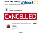 Walmart отменил предварительный заказ Switch 2 (Источник изображения: скриншот, Walmart с правками)