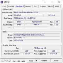 Версия BIOS у MSI GE76 Raider 11UH