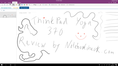 Тестируем стилус в OneNote