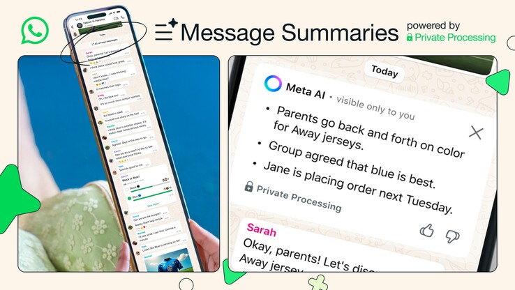 Сводки сообщений WhatsApp. (Источник изображения: WhatsApp)