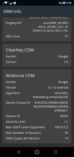 Widevine CDM L1