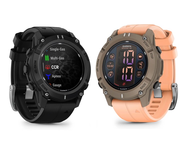 Смарт-часы Garmin Descent G2 выпускаются в двух цветовых вариантах. (Источник изображения: Garmin)