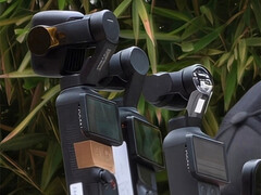 Osmo Pocket 4P, Osmo Pocket 3 и Osmo Pocket 4, слева направо.