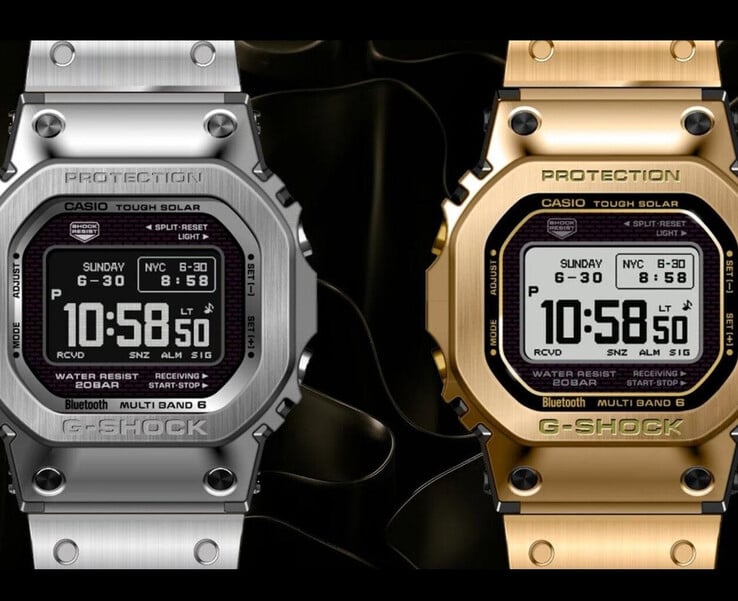 Слева направо (на фото): новые модели Casio GMW-BZ5000D-1 и GMW-BZ5000GD-9. (Источник изображения: Great G-Shock World)