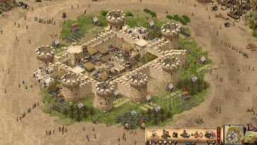 На снимке: скриншот игрового процесса из игры «Stronghold Crusader: Definitive Edition».
