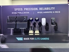 Клавиатура Asus ROG Falcata и мышь Harpe 2 Ace были показаны на выставке Computex 2025 (источник изображения: Notebookcheck)