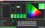 CalMAN: Colour Saturation – Расширенный, Теплая, DCI-P3