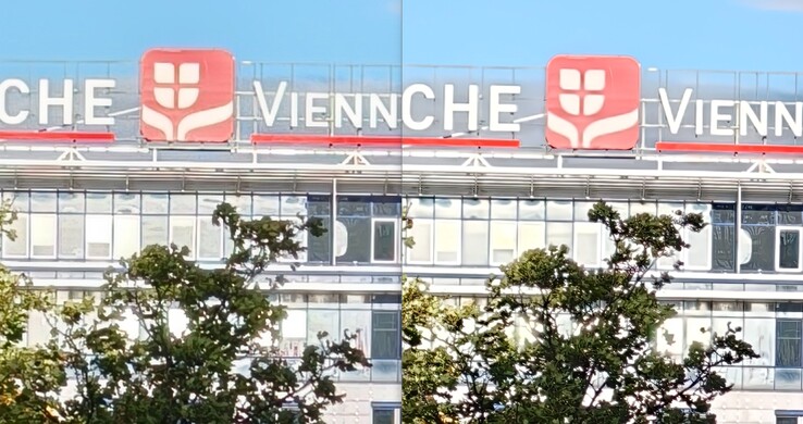 Сравнение создает (не)уверенность: Слева - кадрирование с фотографии 12 МП, справа - с изображения 50 МП.