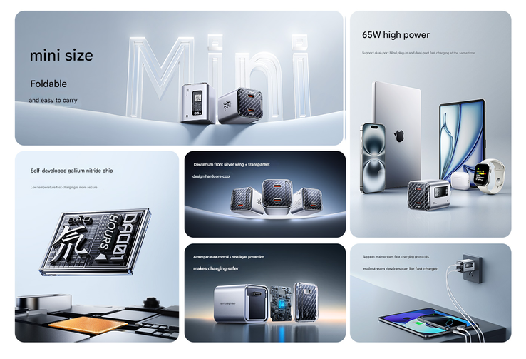 Основные характеристики зарядного устройства RedMagic DAO mini 65 W (Источник изображения: RedMagic - машинный перевод)