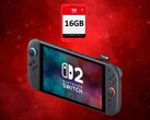 Nintendo Switch 2 показана с картой Game-Key на 16 Гб (Источник изображения: Nintendo of America с правками)