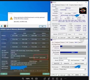 AMD Ryzen 5 9600X разогнанный бенчмарк CPU-Z (изображение с сайта HXL)