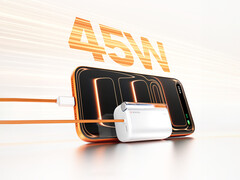 Flow 3 может питать три устройства одновременно. На снимке: промо-картинка, демонстрирующая быструю зарядку 45 Вт. (Источник изображения: Sharge)