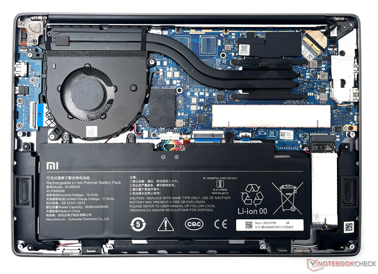 Внутренние компоненты Xiaomi Mi NoteBook Pro