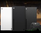 Xbox Series X в белом (слева), черном (посередине) и Galaxy Black Special Edition (справа). (Источник изображения: Microsoft)