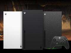 Xbox Series X в белом (слева), черном (посередине) и Galaxy Black Special Edition (справа). (Источник изображения: Microsoft)