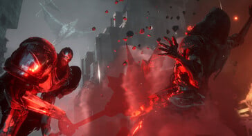 Изображение, показывающее рыцаря в игре Bleak Faith: Forsaken.