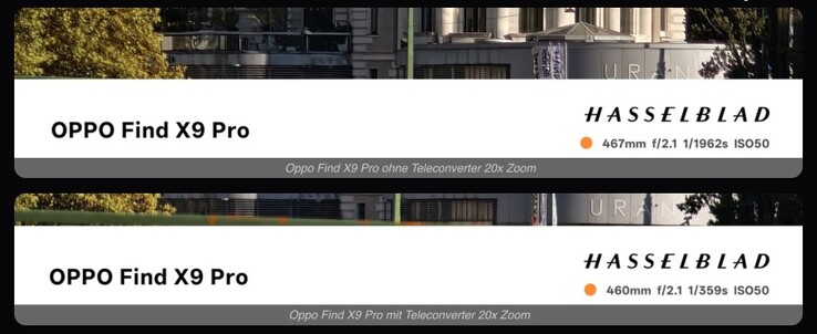 При использовании внешнего объектива выдержка и/или значение ISO значительно изменяются, что свидетельствует о потере света.