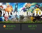 Скриншот, демонстрирующий пиковое количество игроков в игре Palworld 1.0