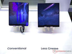 Samsung Electronics использует панели Samsung Display для всех своих смартфонов Galaxy Z Fold. (Источник изображения: Notebookcheck)