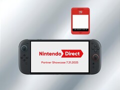 Карта Switch 2 Game-Key показана над консолью (Источник изображения: Nintendo of America с правками)