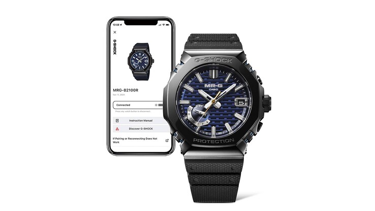 Casio MRG-B2100R-2A может подключаться к Вашему смартфону через Bluetooth. (Источник изображения: Casio)