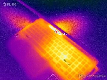 Горячий воздух выбрасывается слева и сзади на левой стороне