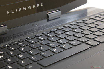 Ход клавиш не такой глубокий, как у Alienware 17