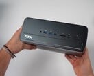 У MSI Pro Max Edge AI Mini PC спереди расположено множество портов ввода-вывода.