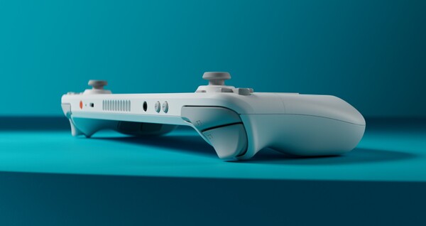 У Steam Deck OLED: Limited Edition White имеет оранжевую кнопку питания. (Источник изображения: Valve)