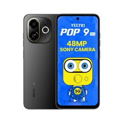 Tecno Pop 9 5G в черном цветовом решении Shadow Black (Источник изображения: Tecno)