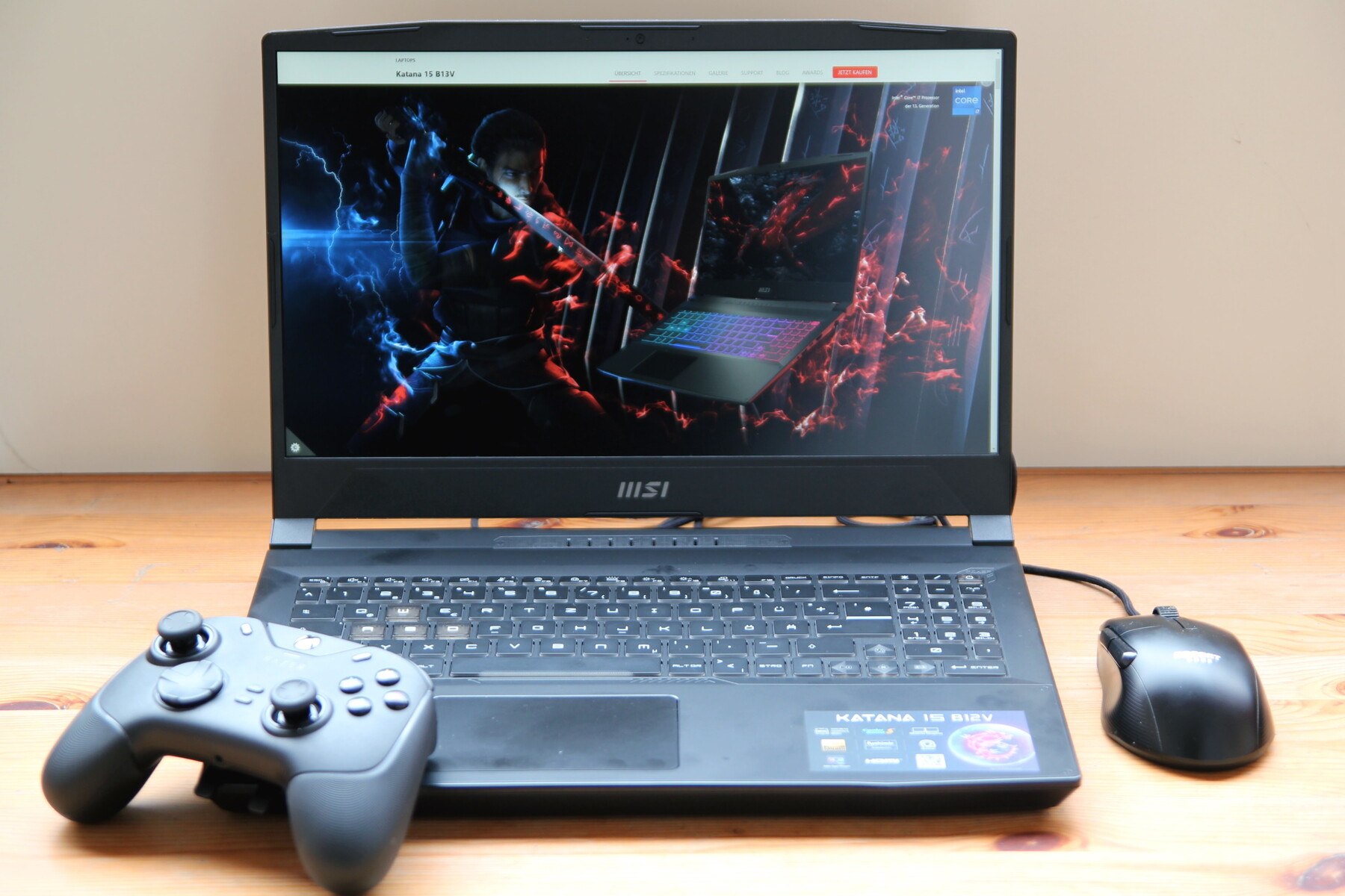 MSI Katana 15 B12VEK - notebookcheck-ru.com Библиотека